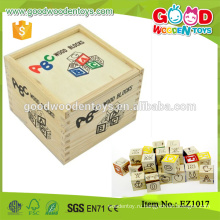 EZ1017 ABC Обучающая игрушка для деревянных блоков для детей 3+